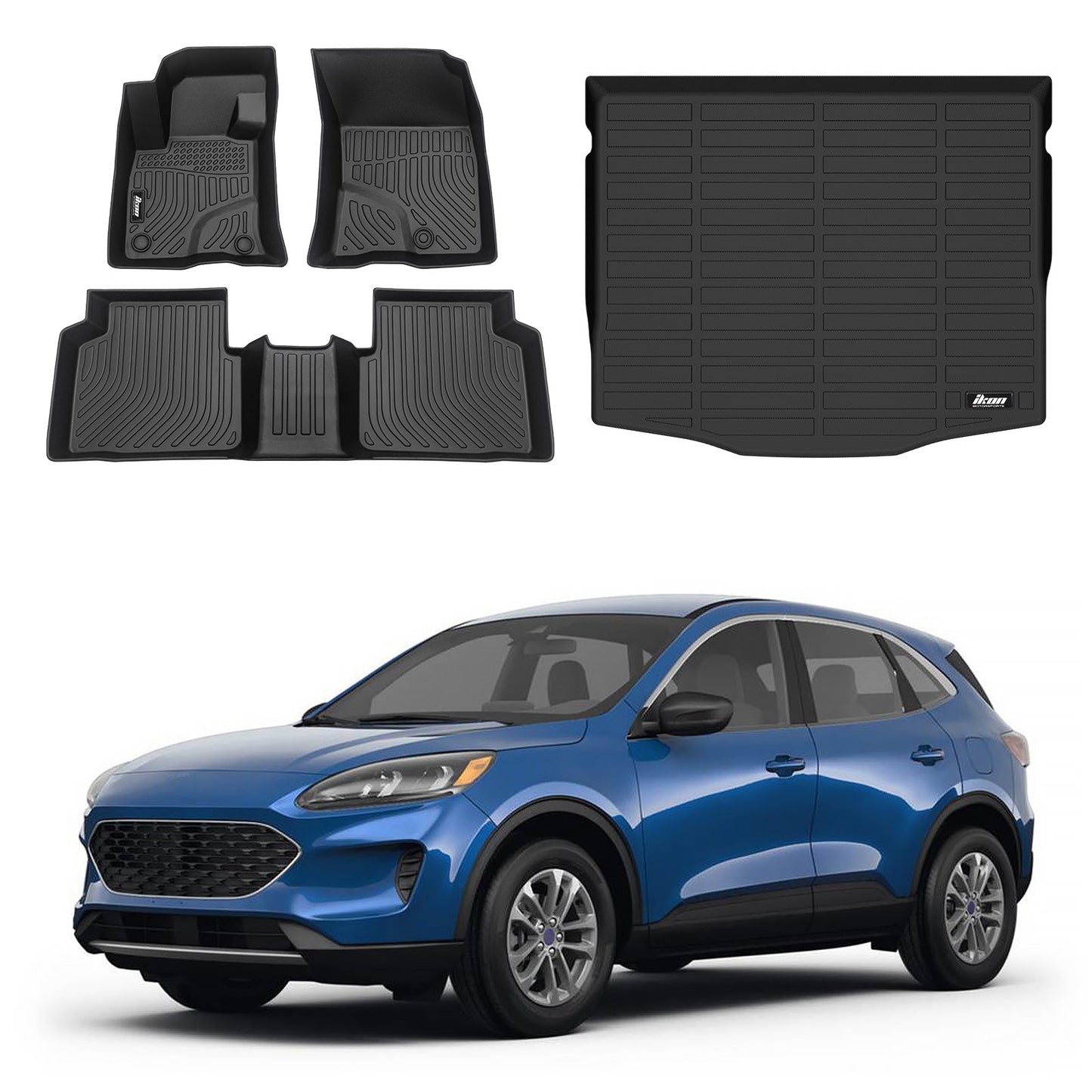 2020-2024 Ford Escape Non-Hybrid TPE 3D Floor Mats + Trunk Cargo Mat