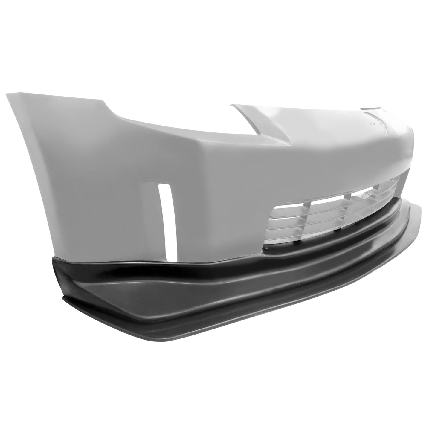 Front Lip & Matching Splitter For 2006-2009 Nissan 350Z N1 Style Black