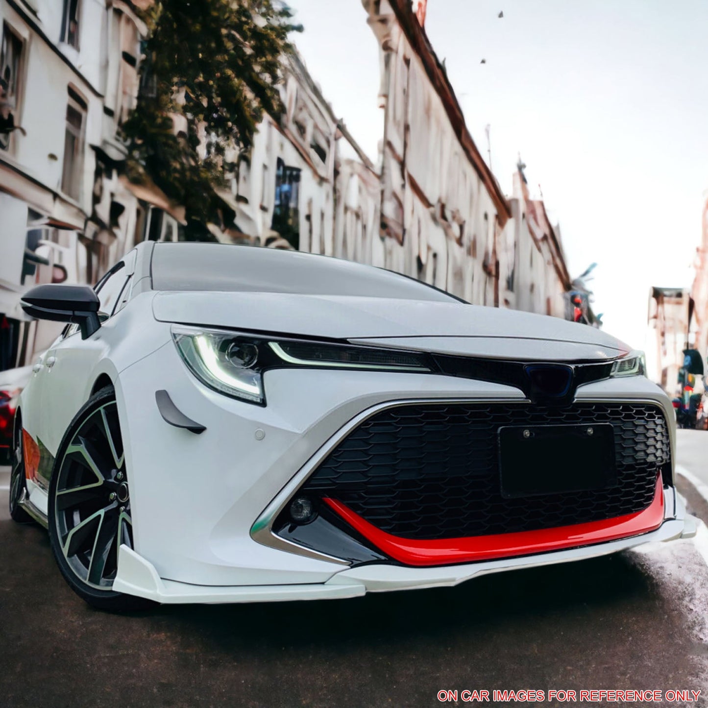 2019-2021 Toyota Corolla Auris 5-Door Matte Black 3PC Front Bumper Lip