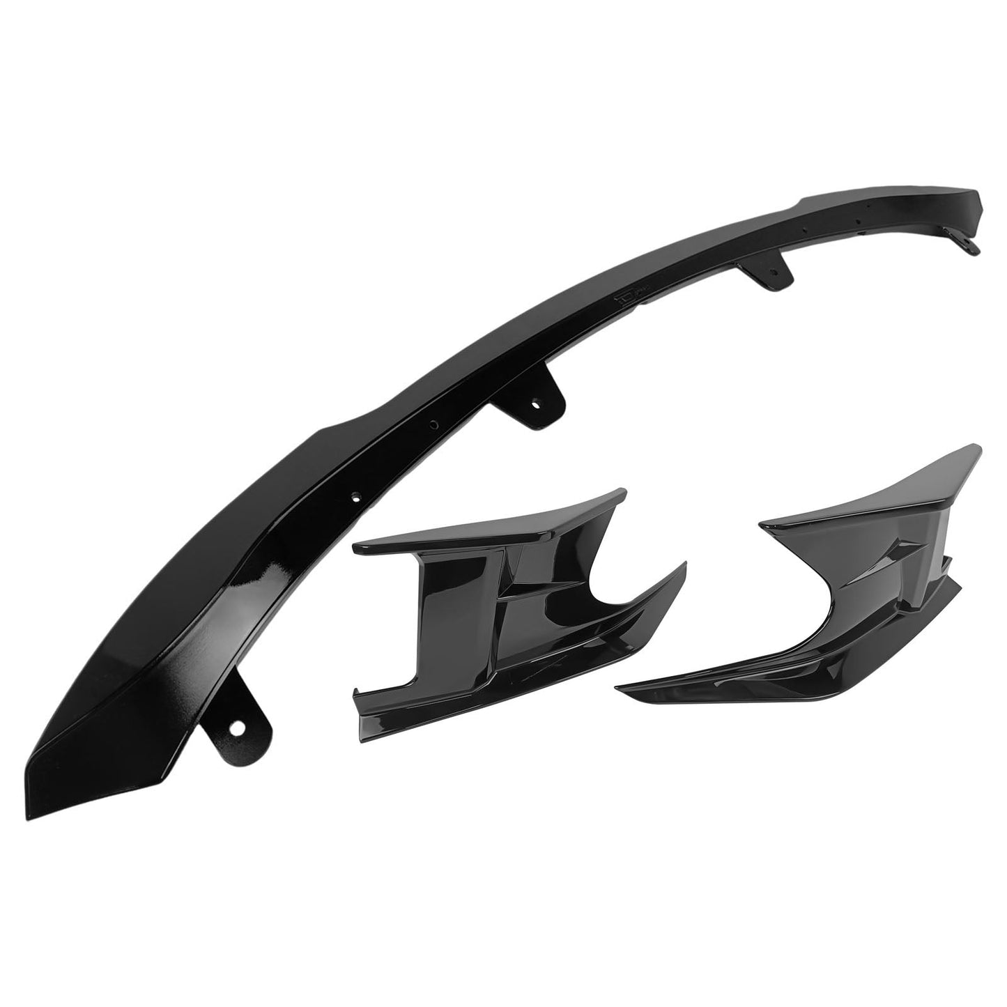 2019-2021 Toyota Corolla Gloss Black Front Bumper Lip + Side Canards