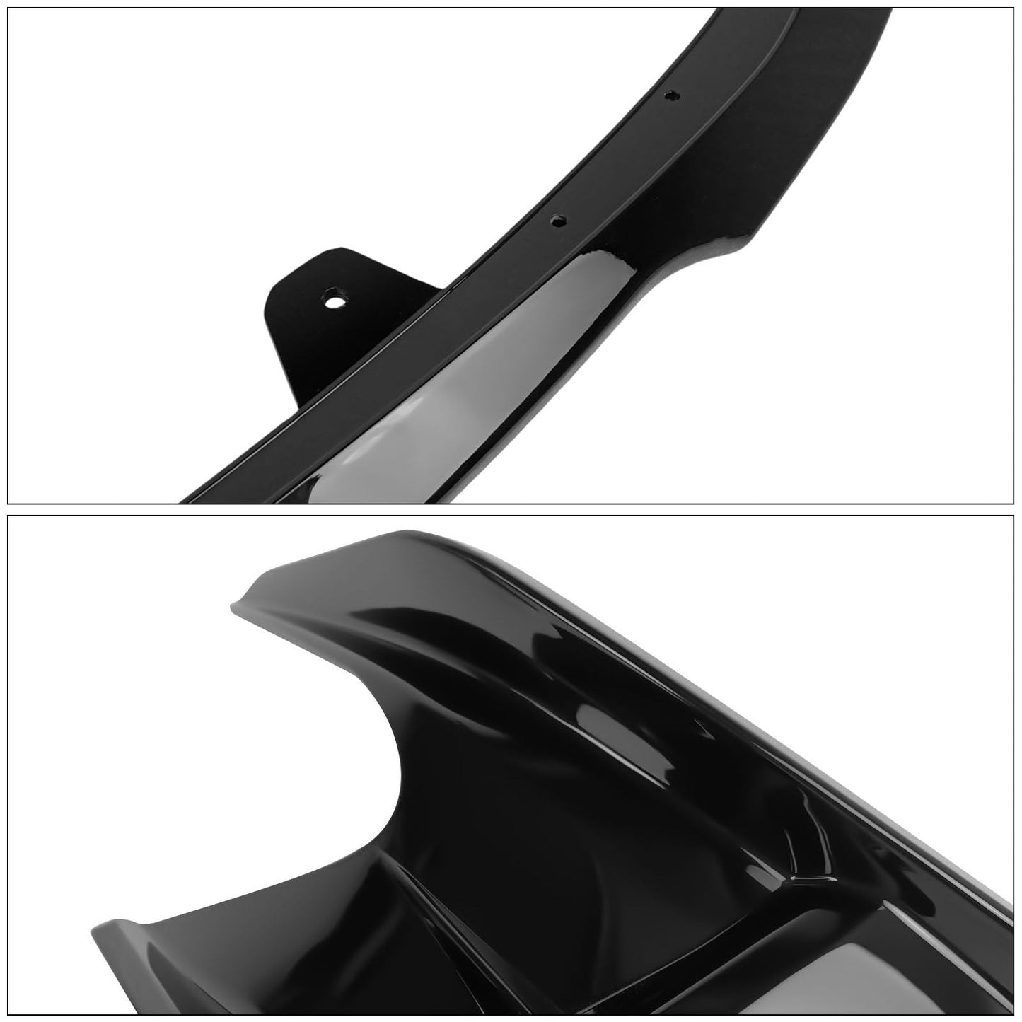 2019-2021 Toyota Corolla Gloss Black Front Bumper Lip + Side Canards