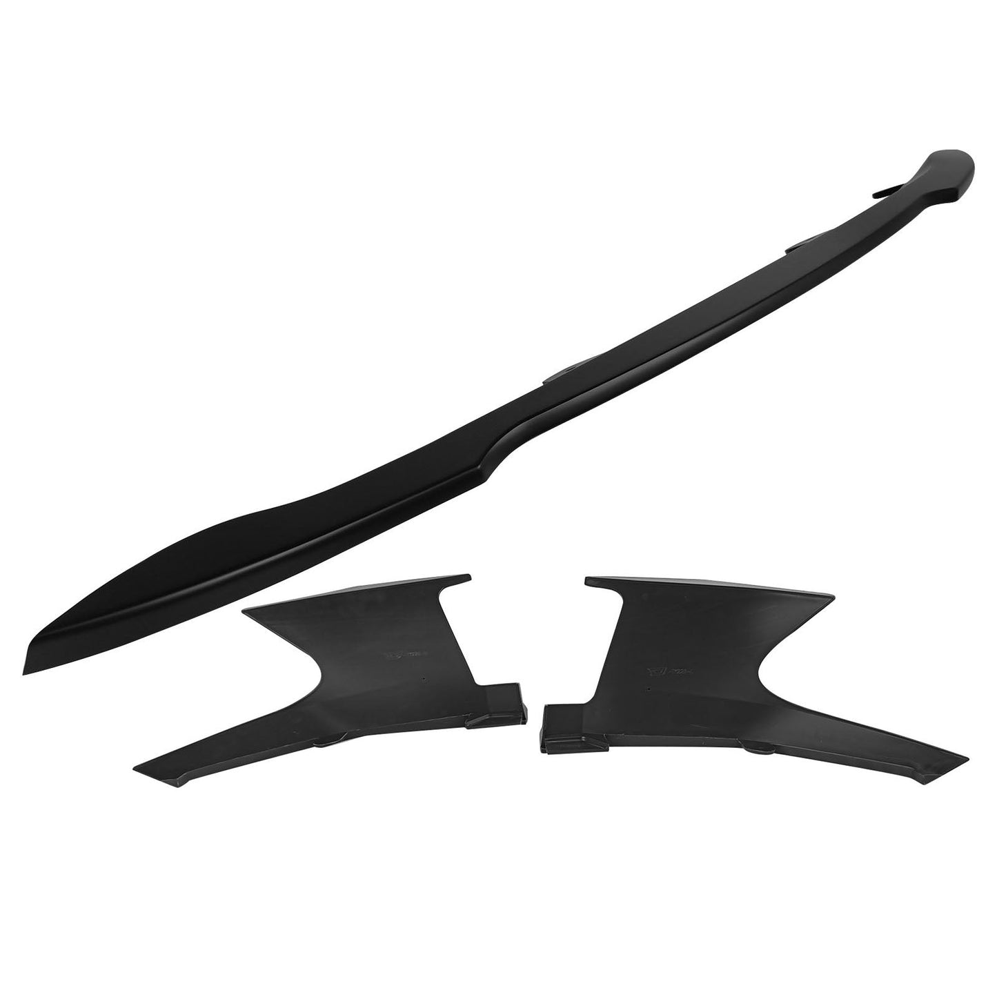 2019-2021 Toyota Corolla Matte Black Front Bumper Lip + Side Canards