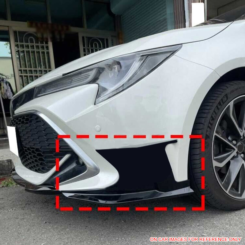2022-2023 Toyota Corolla Gloss Black Front Bumper Lip + Side Canards