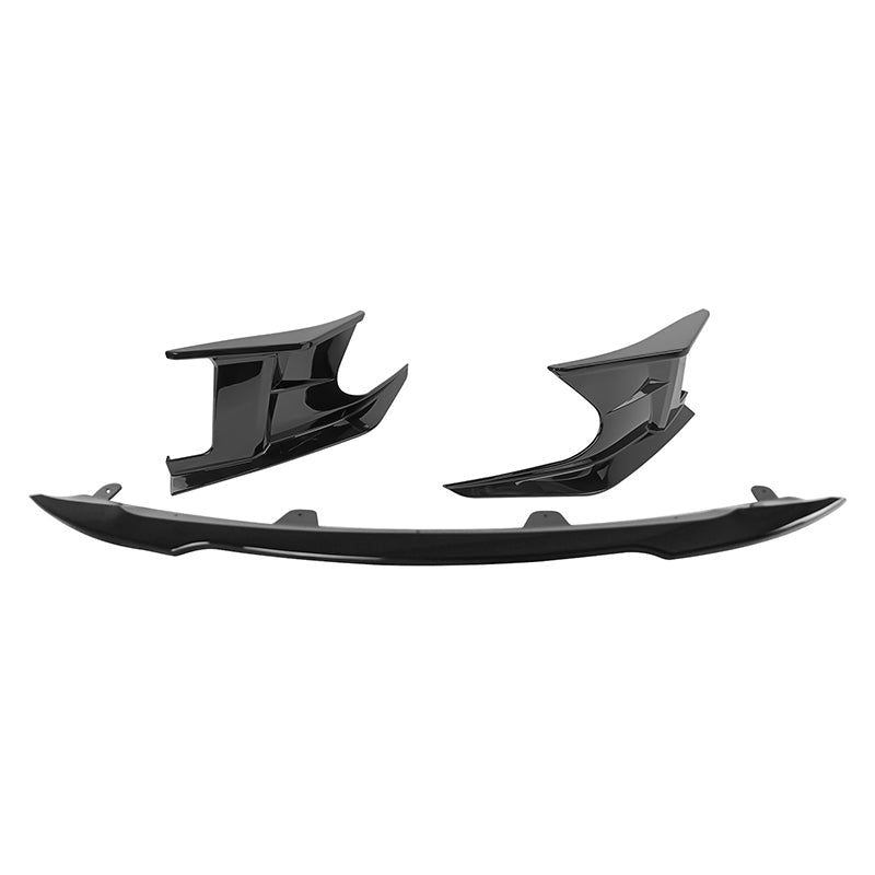 2022-2023 Toyota Corolla Gloss Black Front Bumper Lip + Side Canards