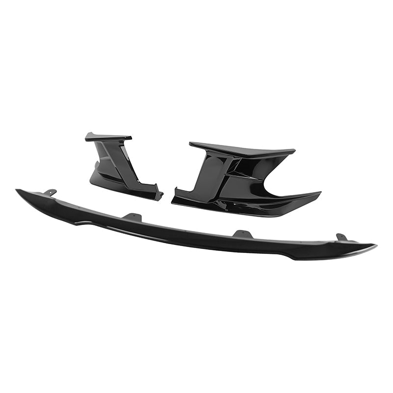 2022-2023 Toyota Corolla Gloss Black Front Bumper Lip + Side Canards