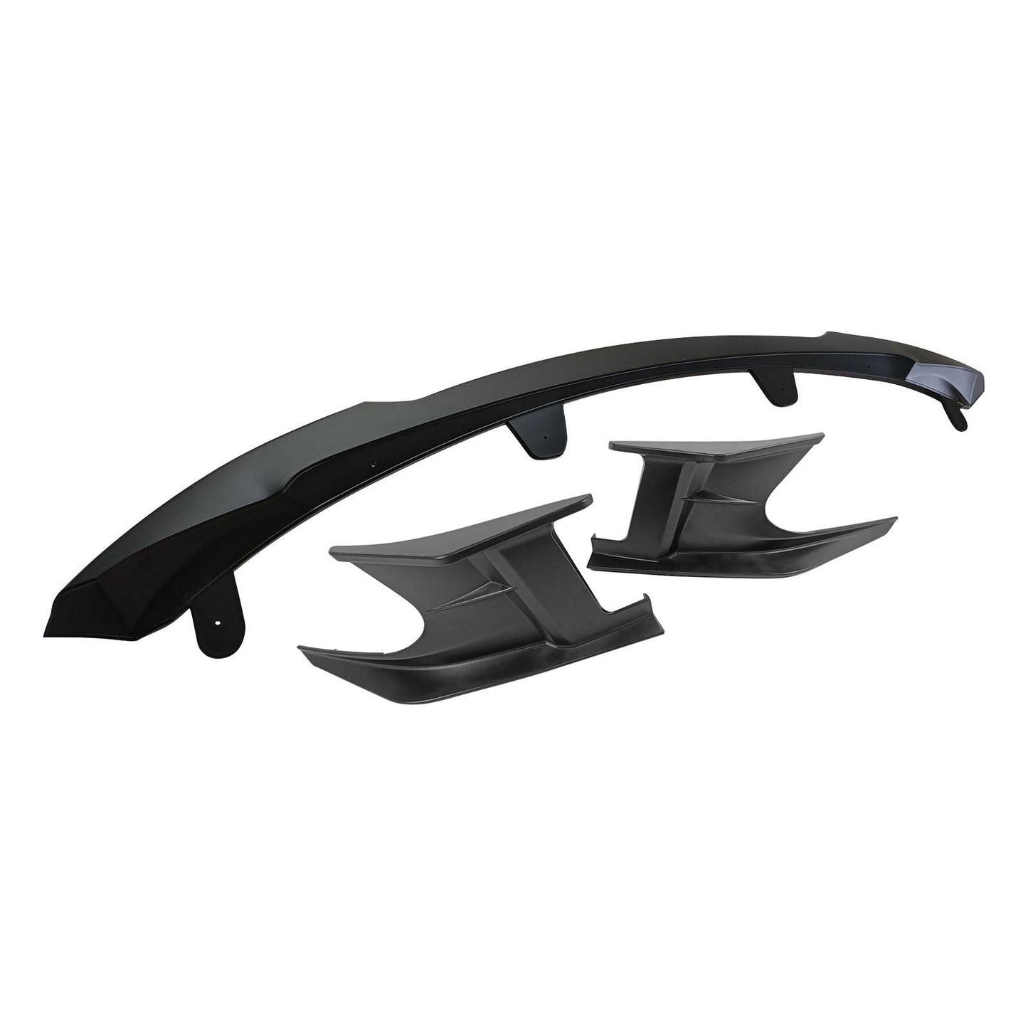 2022-2023 Toyota Corolla Matte Black Front Bumper Lip + Side Canards
