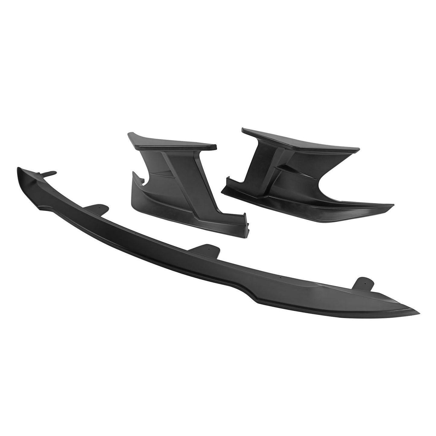 2022-2023 Toyota Corolla Matte Black Front Bumper Lip + Side Canards