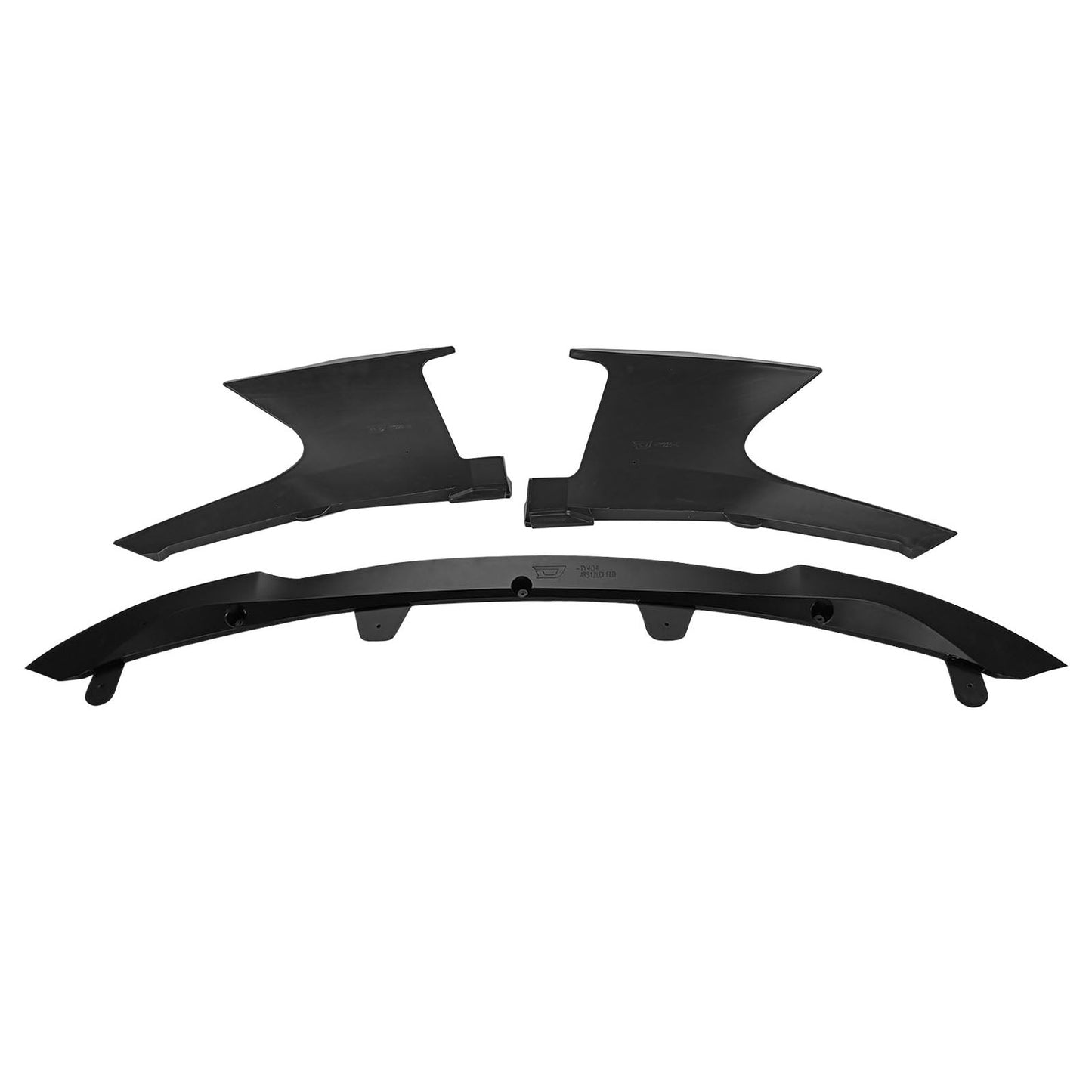 2022-2023 Toyota Corolla Matte Black Front Bumper Lip + Side Canards