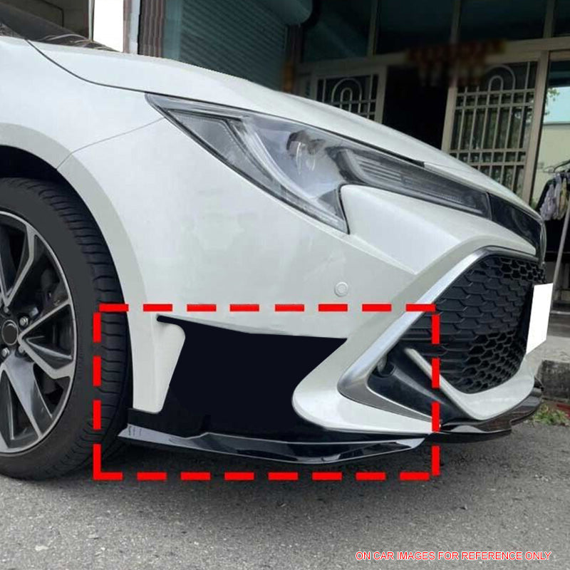 2019-2021 Toyota Corolla Matte Black 3PCS Front Bumper Lip+Side Canard