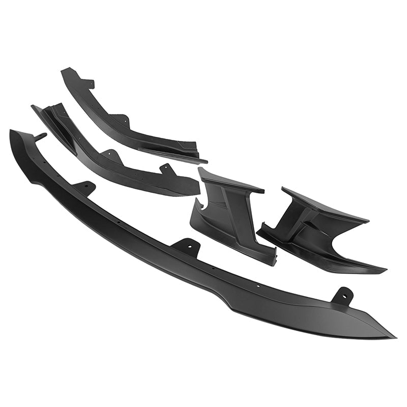 2019-2021 Toyota Corolla Matte Black 3PCS Front Bumper Lip+Side Canard