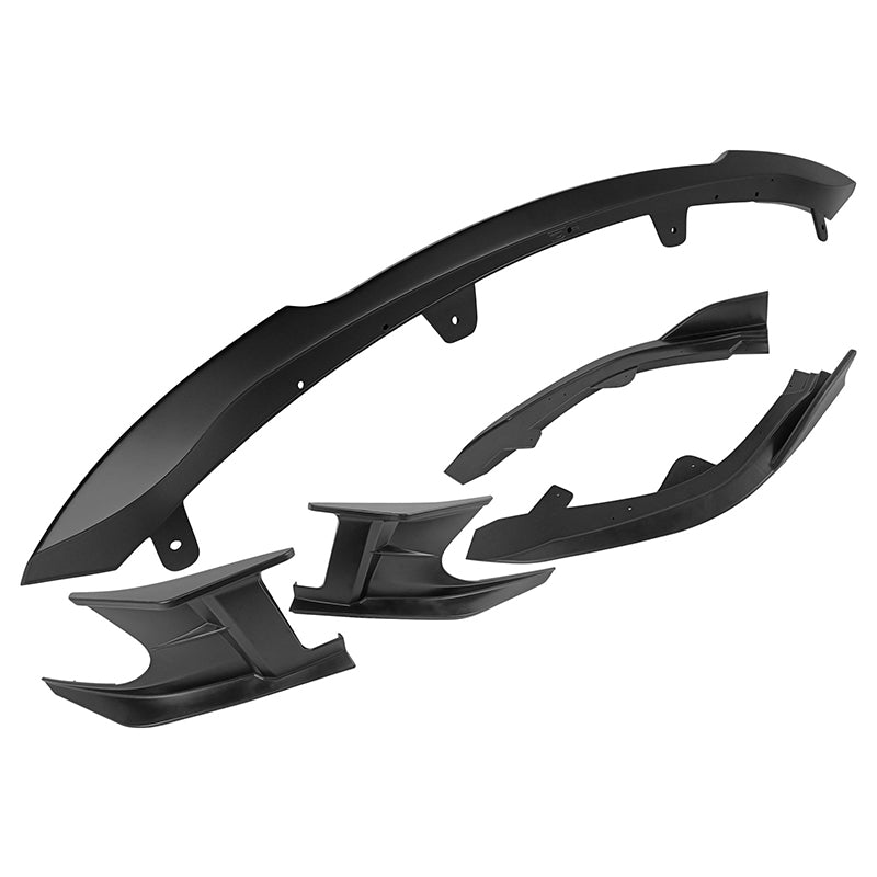 2019-2021 Toyota Corolla Matte Black 3PCS Front Bumper Lip+Side Canard