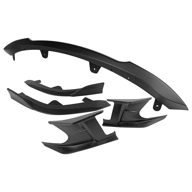 2019-2021 Toyota Corolla Matte Black 3PCS Front Bumper Lip+Side Canard