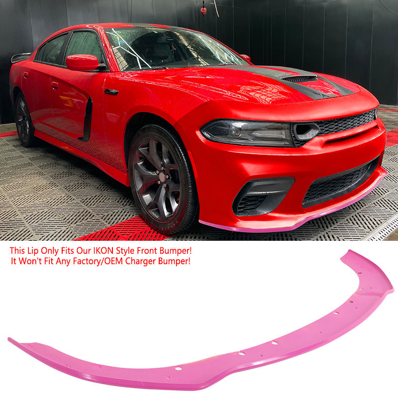 2015-2023 Dodge Charger Widebody SRT Front Bumper Cover + Pink Lip PP