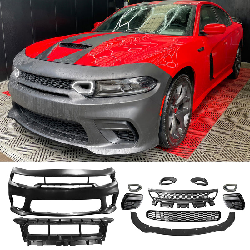 2015-2023 Dodge Charger Widebody SRT Bumper Cover Matte Black Lip PP