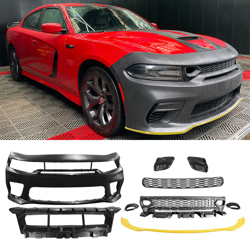 2015-2023 Dodge Charger Rear &  Front Bumper Yellow Lip Diffuser