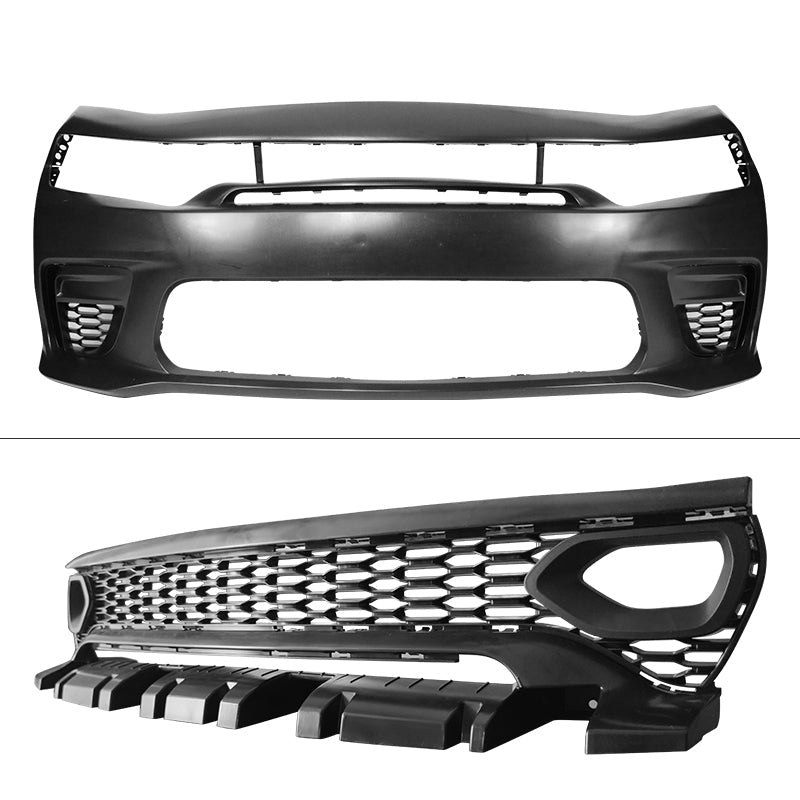 2015-2023 Dodge Charger Rear &  Front Bumper Yellow Lip Diffuser