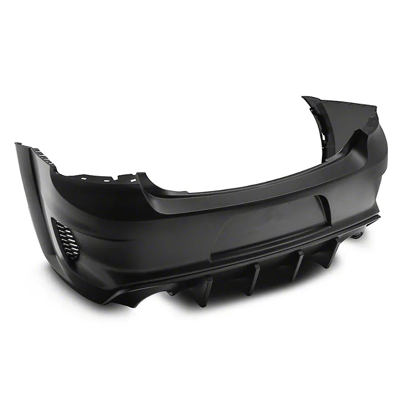 2015-2023 Dodge Charger IKON Matte Black Front Rear Bumper Covers PP