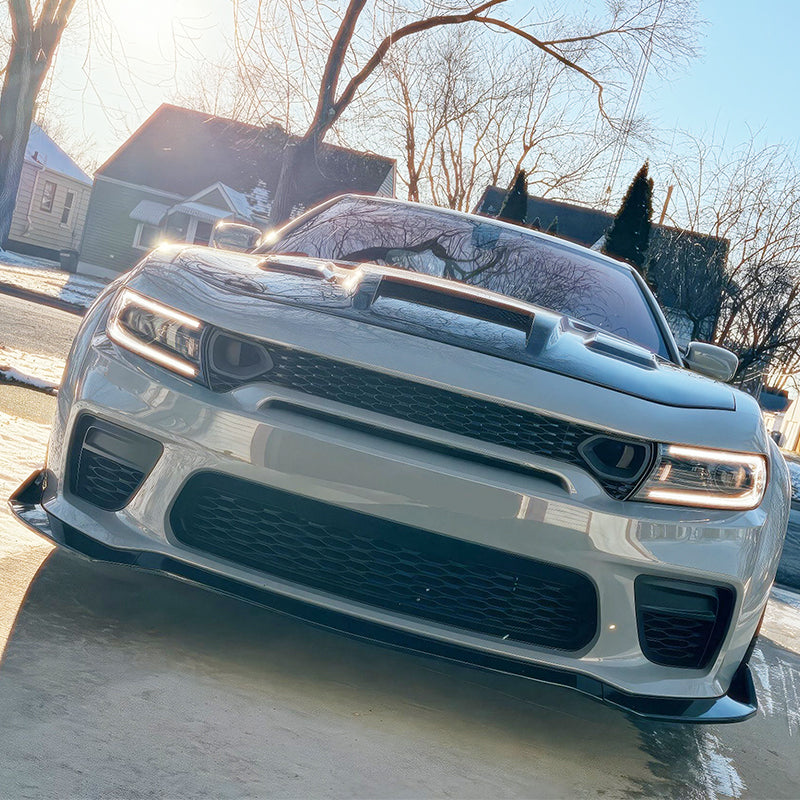 2015-2023 Dodge Charger IKON Matte Black Front Rear Bumper Covers PP