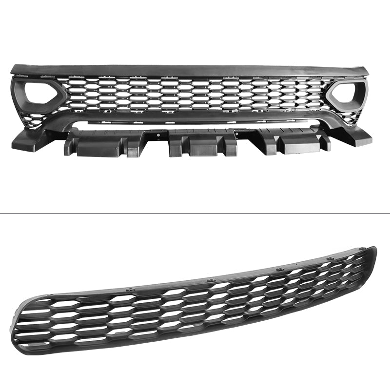 2015-2023 Dodge Charger Widebody Rear Bumper Covers W/ SRT Grilles ABS