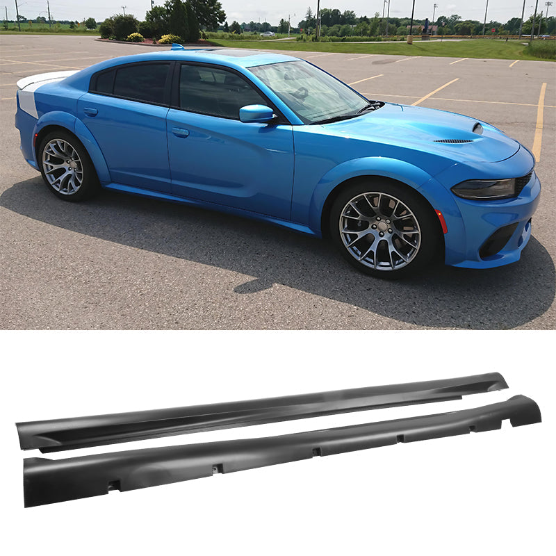 2015-2023 Dodge Charger IKON Gloss Black Front Rear Bumper Covers PP