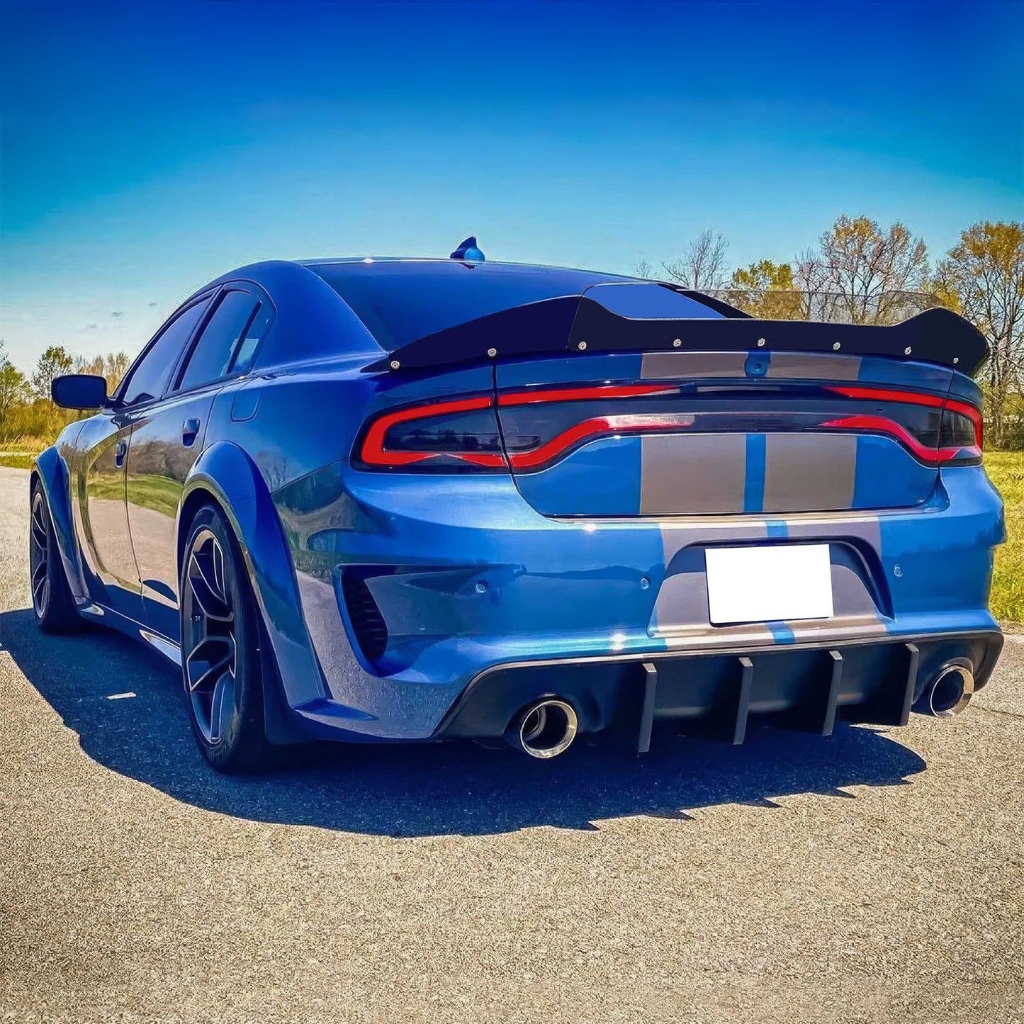 2020-2023 Dodge Charger Widebody Bumper Cover Rear Lip Diffuser PP