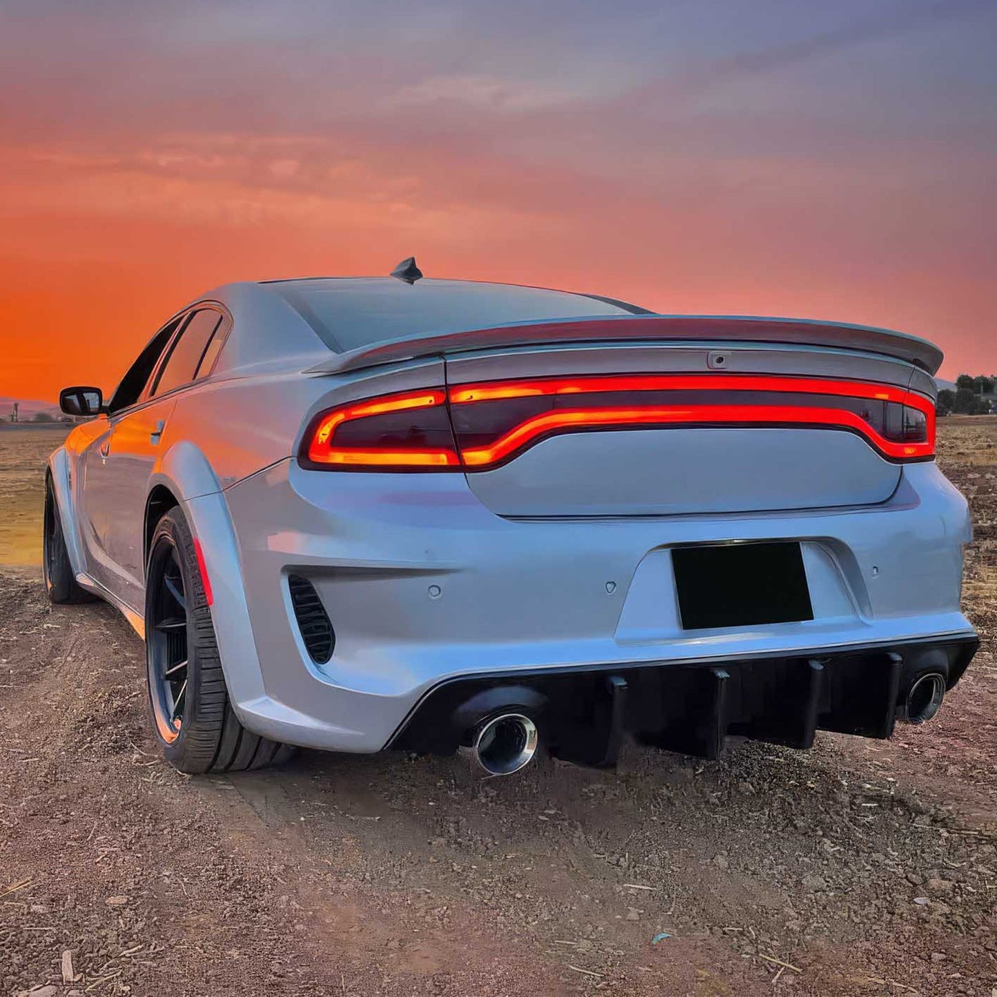 2020-2023 Dodge Charger Widebody Bumper Cover Rear Lip Diffuser PP