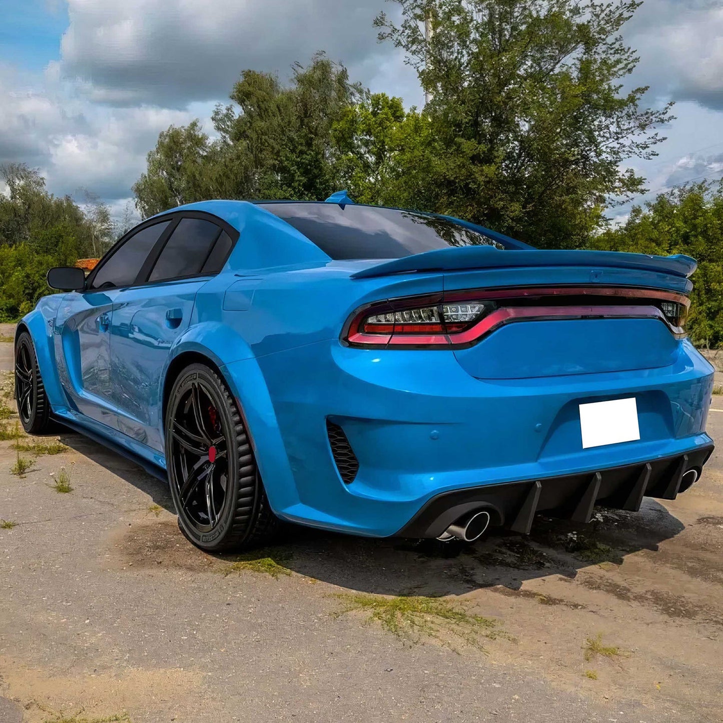 2020-2023 Dodge Charger Widebody Bumper Cover Rear Lip Diffuser PP