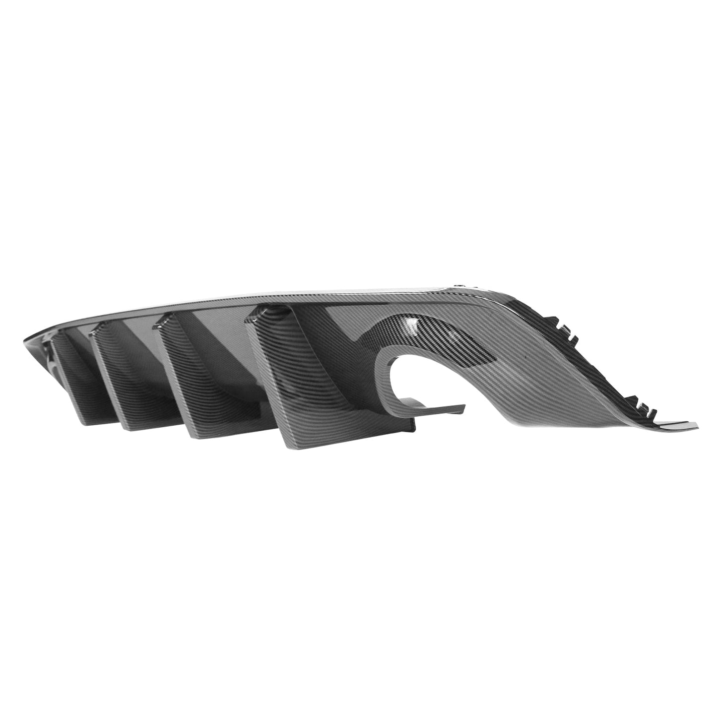 2020-2023 Dodge Charger Bumper  + Carbon Fiber Print Rear Diffuser PP