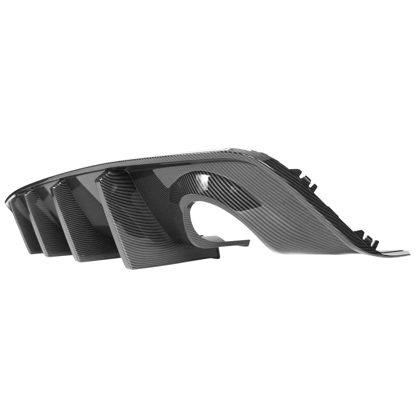 2020-2023 Dodge Charger Bumper  + Carbon Fiber Print Rear Diffuser PP