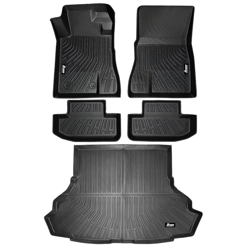 2015-2023 Ford Mustang 3D Floor Mats All Weather Trunk Carpets TPE