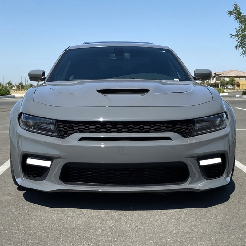 2015-2023 Dodge Charger IKON Matte Black Rear Bumper Cover Diffuer PP