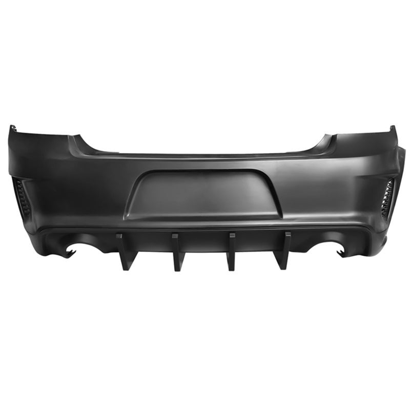 2015-2023 Dodge Charger IKON Matte Black Rear Bumper Cover Diffuer PP
