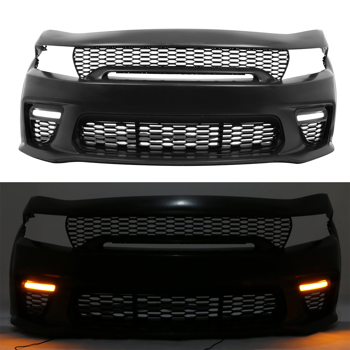 2015-2023 Dodge Charger Widebody Whole Bumper Kits Diffuser LED PP