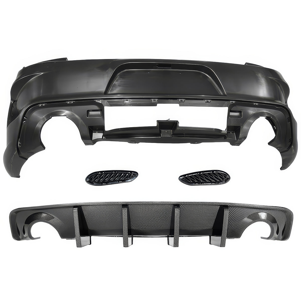 2015-2023 Dodge Charger Widebody Whole Bumper Kits Diffuser LED PP