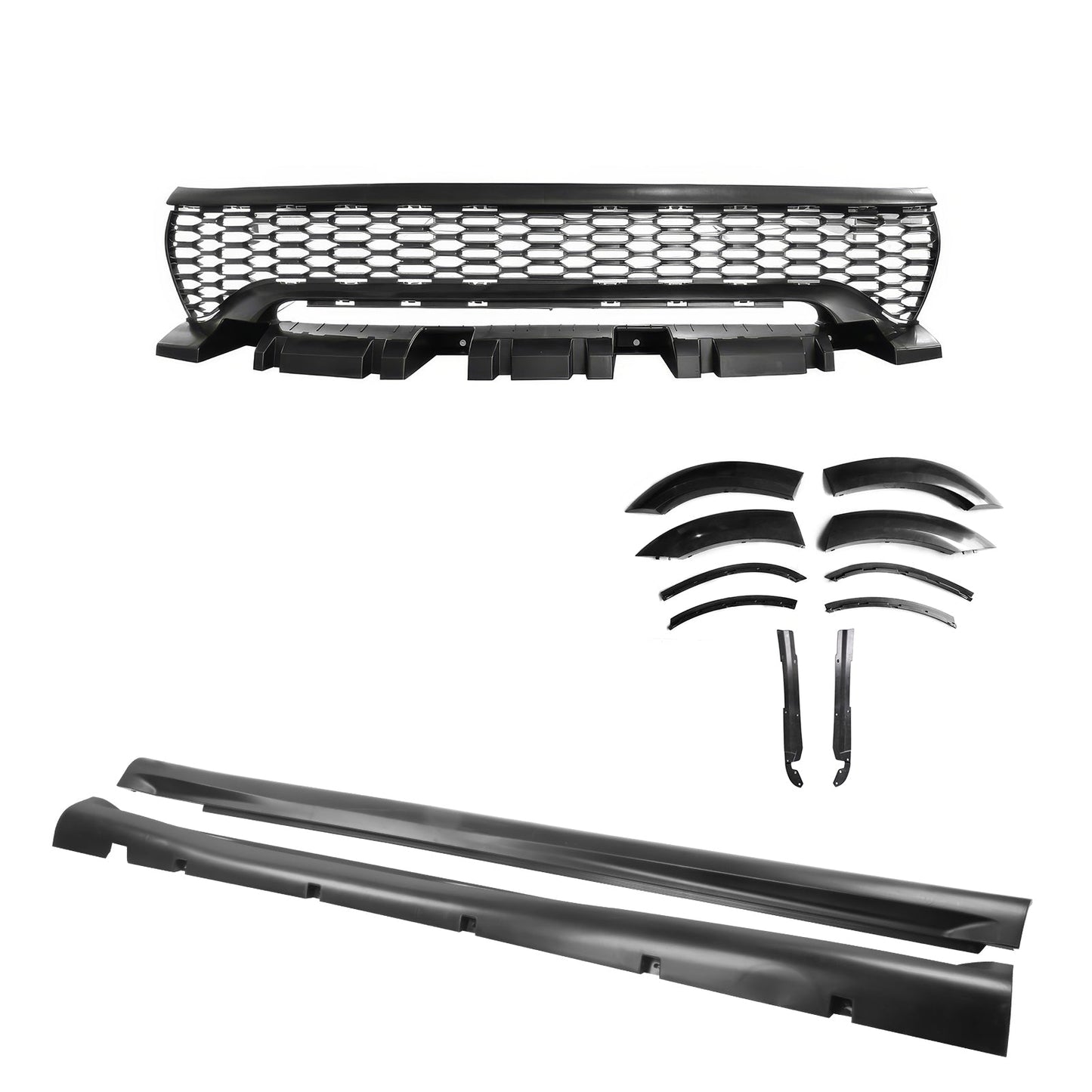 2015-2023 Dodge Charger Widebody Gloss Whole Bumper Diffuser PP W/ LED