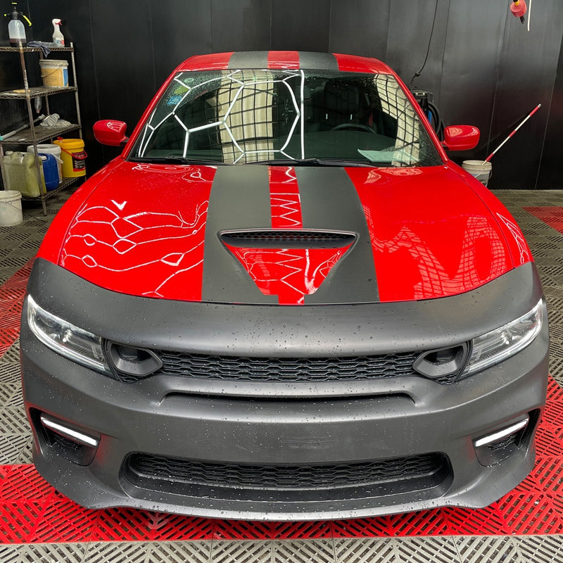 2015-2023 Dodge Charger Widebody SRT Black LED Front Bumper Kits PP