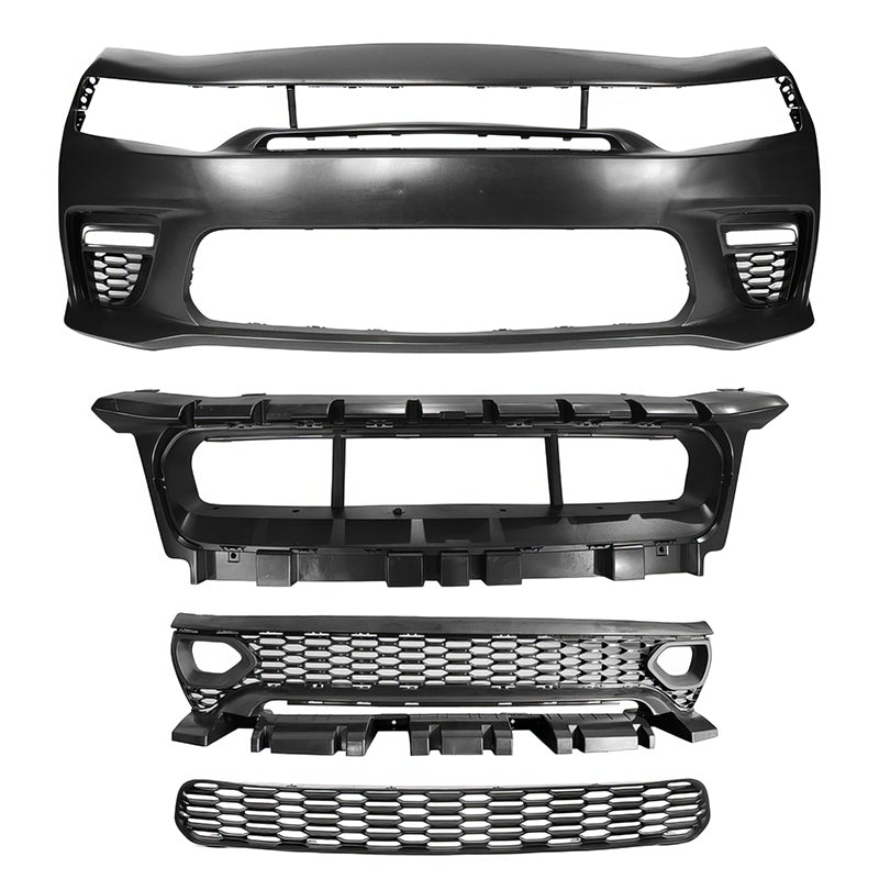 2015-2023 Dodge Charger Widebody SRT Black LED Front Bumper Kits PP