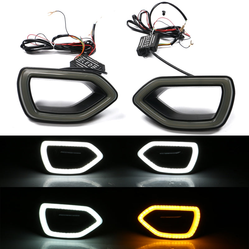2015-2023 Dodge Charger Widebody SRT Black Front Bumper W/LED Light PP