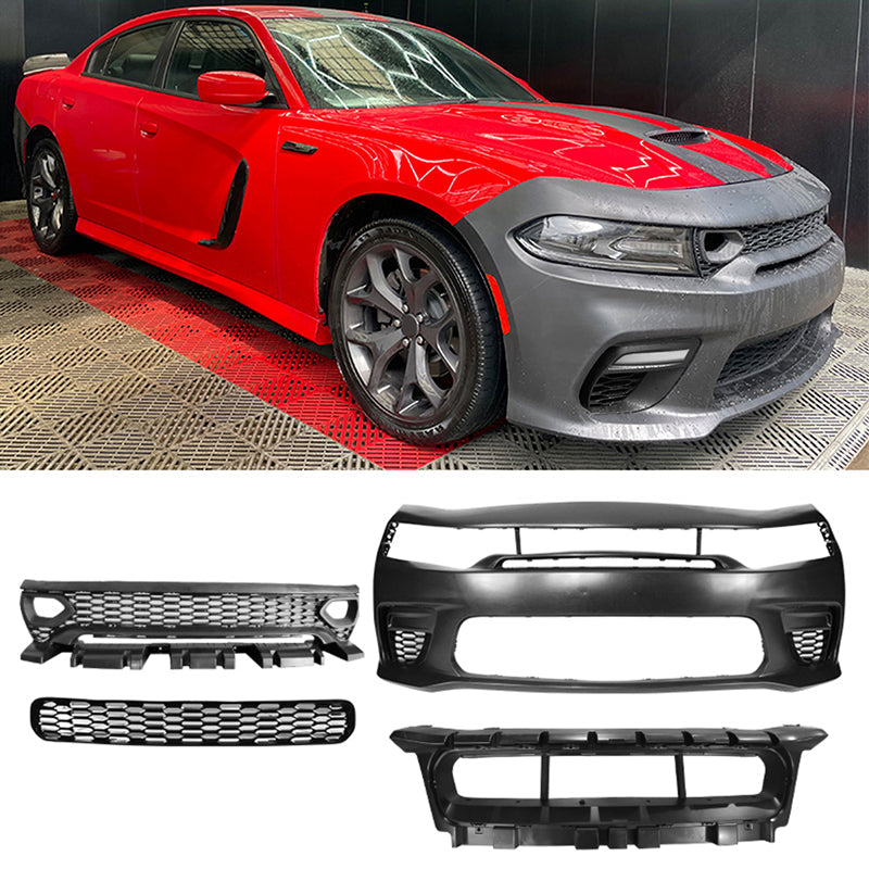 2015-2023 Dodge Charger Widebody SRT Unpainted Front Rear LED Bumpers