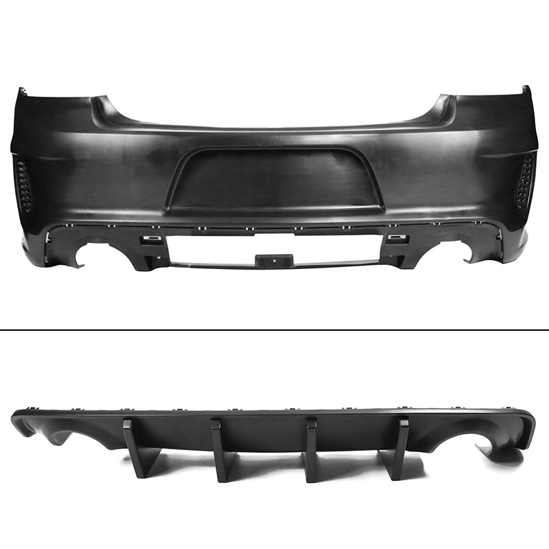 2015-2023 Dodge Charger Widebody SRT Unpainted Front Rear LED Bumpers