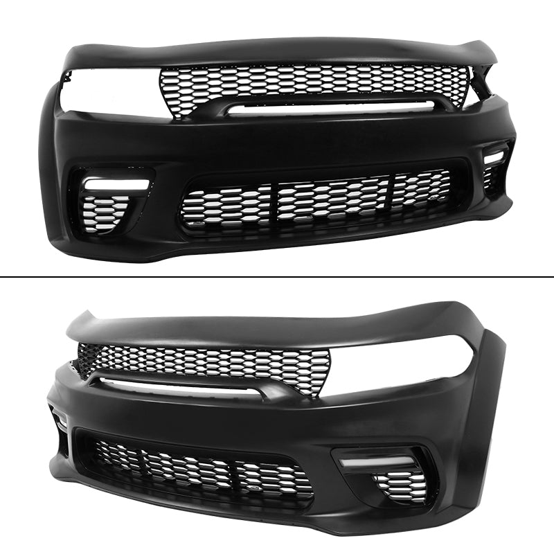 2015-2023 Dodge Charger Widebody Front Bumper Cover Pink Lip LED PP