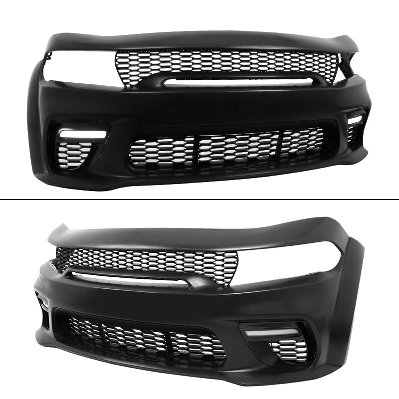 2015-2023 Dodge Charger  Front Bumper Cover Grill LED Widebody Black P