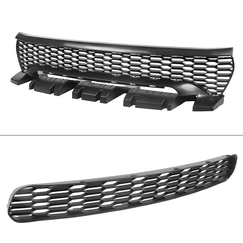 2015-2023 Dodge Charger  Front Bumper Cover Grill LED Widebody Black P