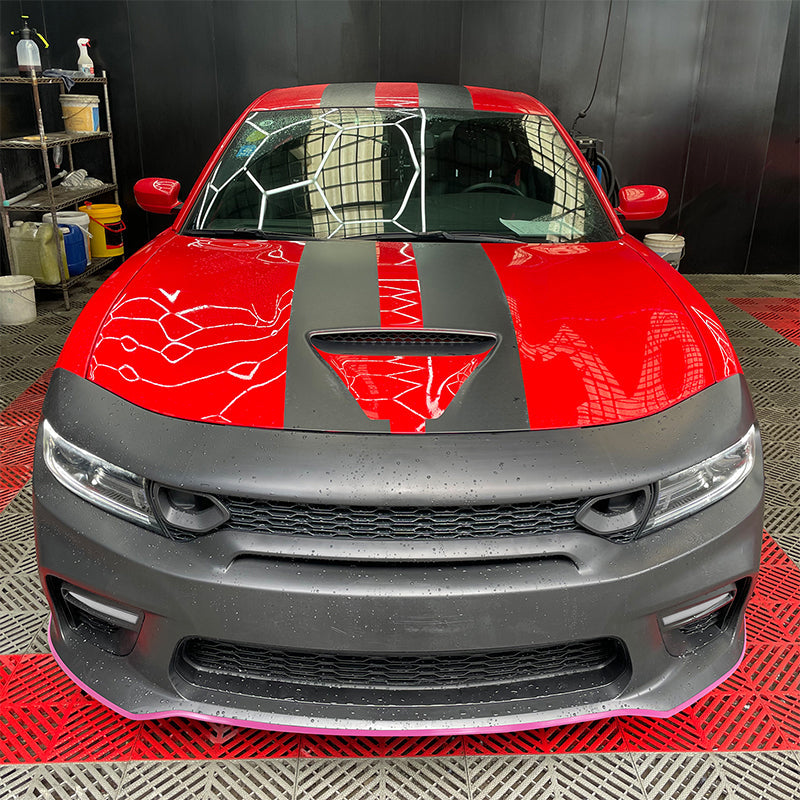 2015-2023 Dodge Charger Widebody SRT LED Front Bumper Cover Pink PP