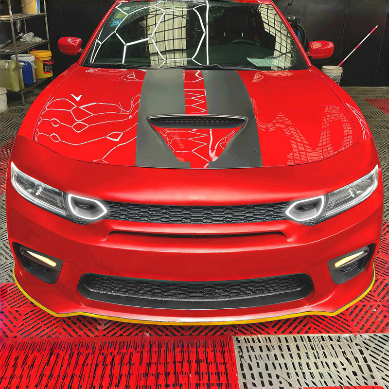 2015-2023 Dodge Charger Widebody SRT Bumper Cover Yellow Lip LED PP