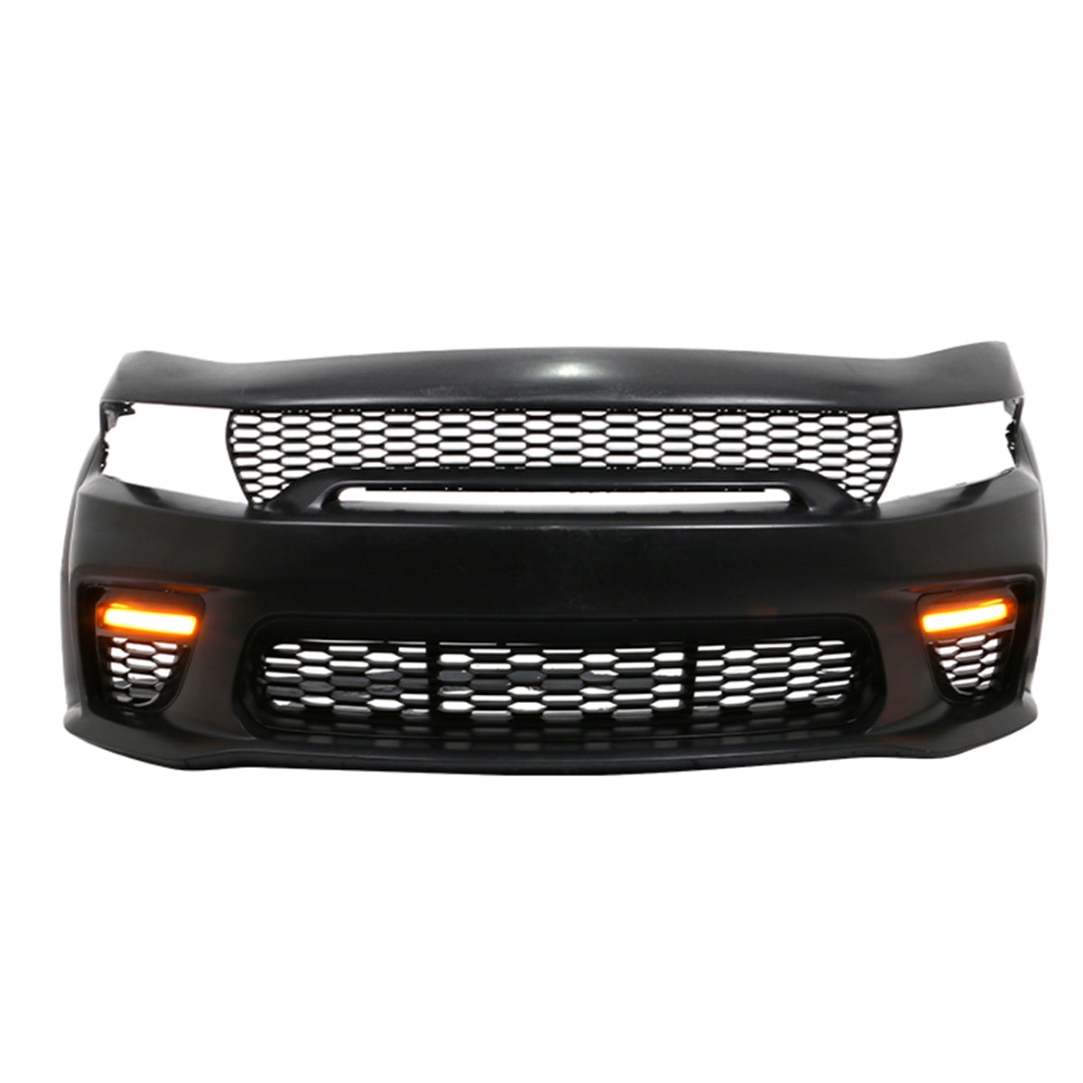 2015-2023 Charger Widebody Rear Bumper Covers W/ SRT Grilles LED ABS