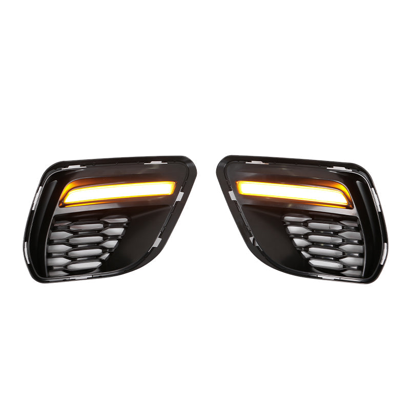 2015-2023 Charger IKON Gloss Black Front Rear Bumper Covers LED PP