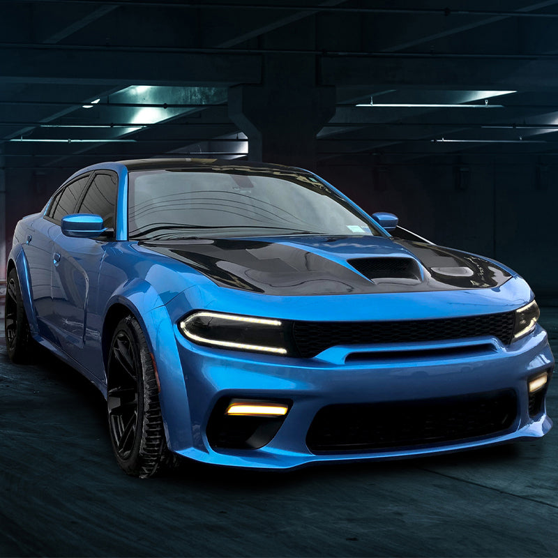 2020-2023 Dodge Charger Widebody Bumper Cover W/ SRT Grilles LED PP