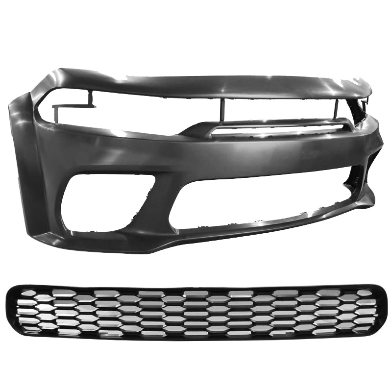 2020-2023 Dodge Charger Widebody Bumper Cover W/ SRT Grilles LED PP