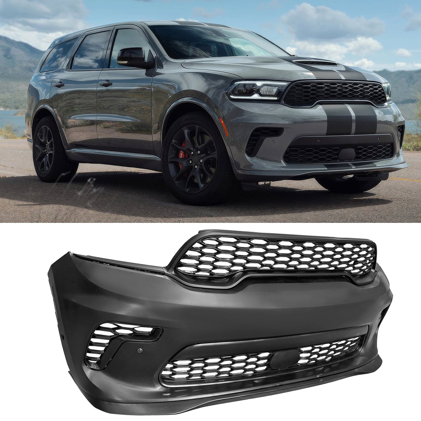 2021-24 Dodge Durango Front Bumper Cover 21+ Hellcat Style Conversion